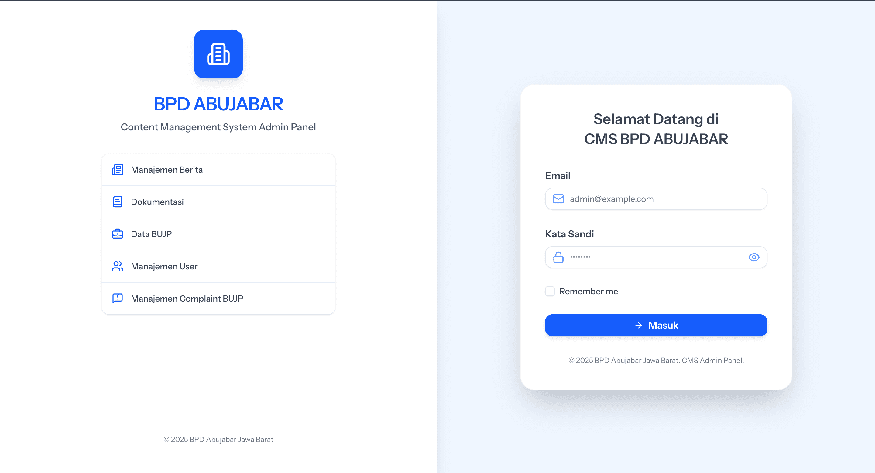 Admin Abujapi CMS - 1